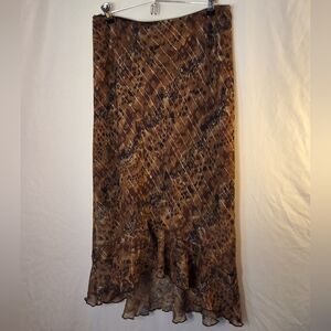 Women's animal print skirt